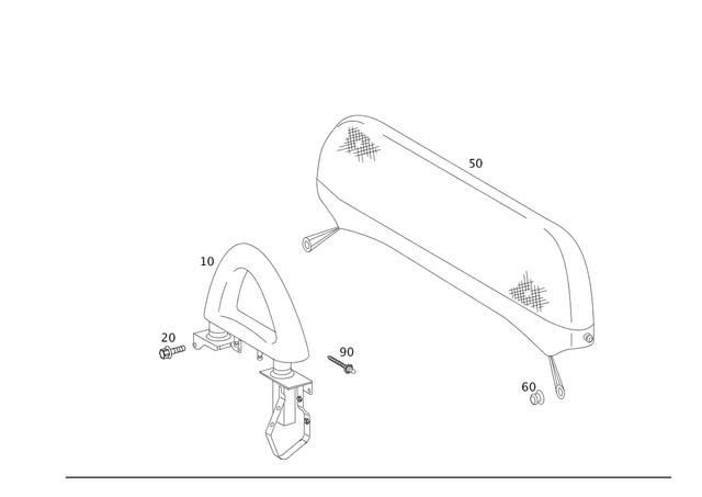949902910 - Driver Seat: Hexagon Head Bolt for Mercedes-Benz Image image