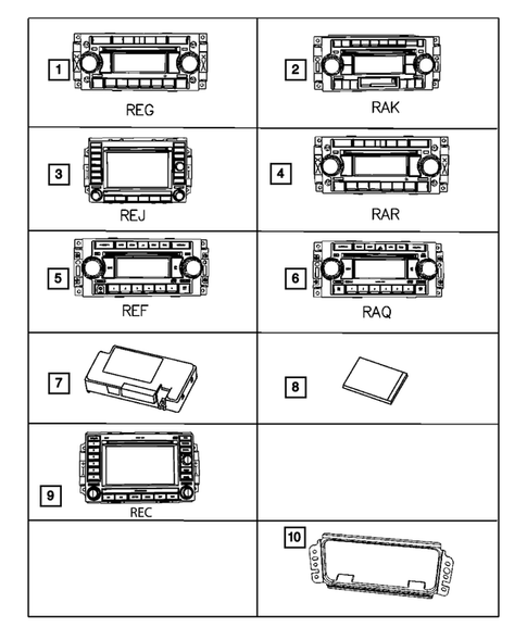 Radio, Antenna, and Speakers for 2007 Jeep Patriot #2
