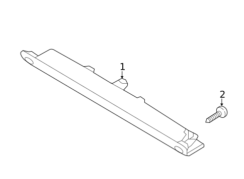 High Mounted Stop Lamp for 2014 Ford Fiesta #1