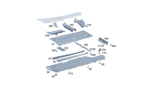 Front Floor for 2021 Mercedes-Benz GLA45 AMG #0