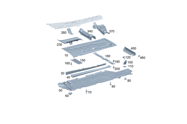 247684001864 - Substructure: Cover, Substructure for Mercedes-Benz: 180A, 180b, 220a, A220, A35 AMG, CLA250, GLA250 Image image