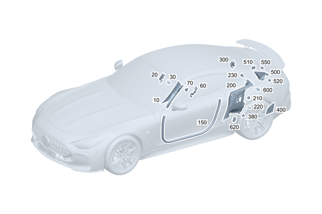 1926903302 - : Trim, Rear Side Element for Mercedes-Benz Image