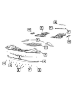 6506161AA - Body Sheet Metal Except Doors: Tapping Hex Head Screw And Washer for Mopar Image