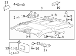 LC3Z2651944DA - Body: Headliner for Ford Image