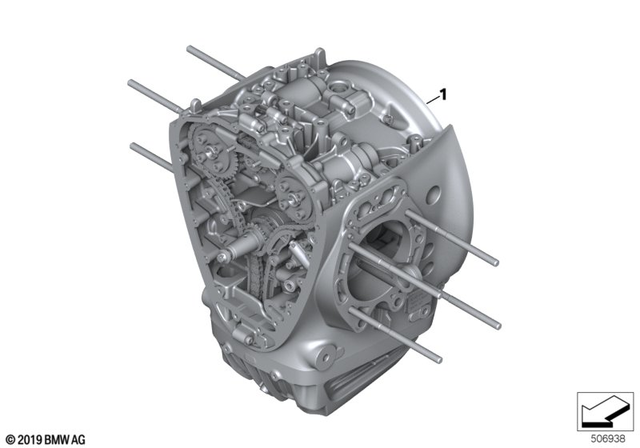 11009831972 - : Short Engine Black        for BMW-Motorrad Image