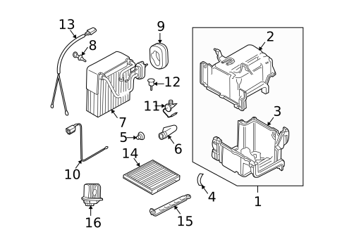 Evaporator Components for 2004 Volvo S40 #0
