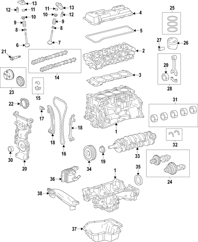 1354036032 - : Engine Timing Chain Tensioner for Lexus Image