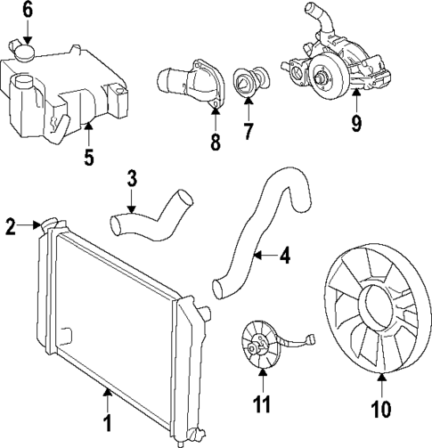 Radiator & Components for 2012 GMC Canyon #1