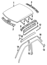 53600AA190 - Body: Roof Panel for Subaru Image