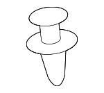 11589291 - Body: Cowl Grille Clip for GM Image