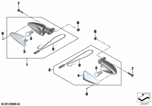 Turn Signals, Rear for 2017 BMW-Motorrad C evolution #0