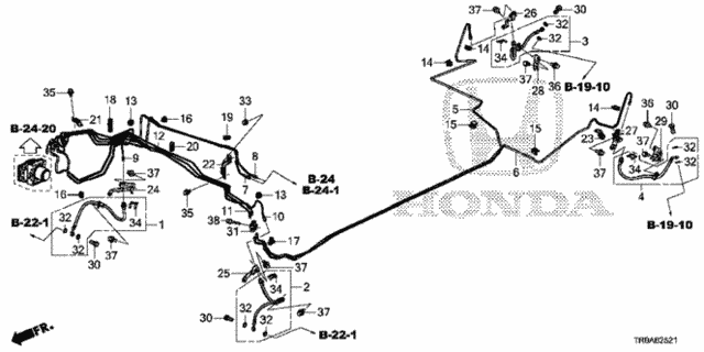 Brake Lines (1.8L) (Disk) for 2013 Honda Civic #0