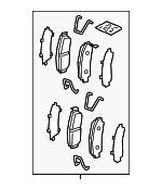 45022TJBA04 - : Brake Pads for Acura Image