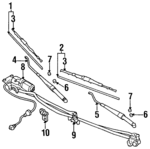 MR192930 - Electrical: Wiper Linkage for Chrysler: Sebring | Dodge: Avenger Image