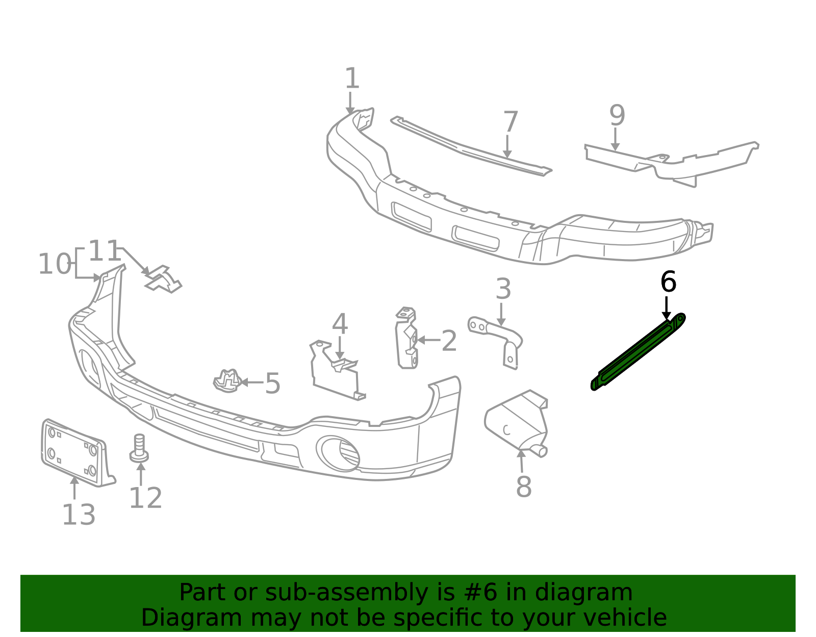 2003-2007 GMC Upper Brace 12335887 | Shop Matick Buick GMC