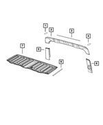 68318256AB - Interior Trim: Retainer for Jeep: Gladiator, Wrangler Image