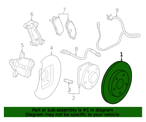 2011-2017 GM Rear Disc Brake Rotor 23118537 GM | GMPartsDirect.com