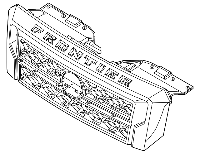 カメリルユーザー様用 Genuine Front Grille Assembly (chrome) (d41 Frontier) - 62310