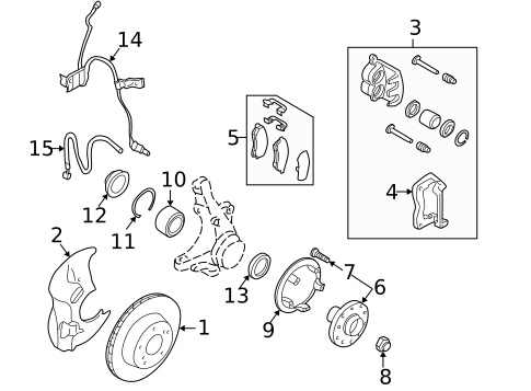 Anti-Lock Brakes for 1998 Subaru Forester #1