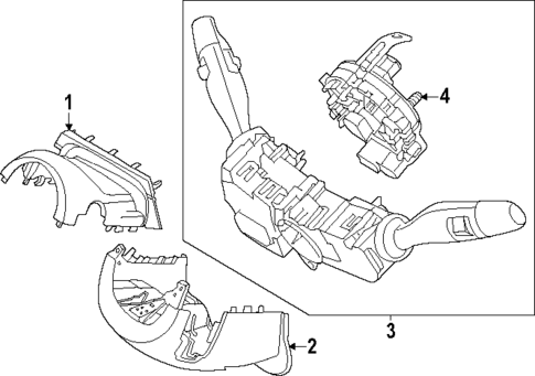 Shroud, Switches & Levers for 2025 Kia K4 #0