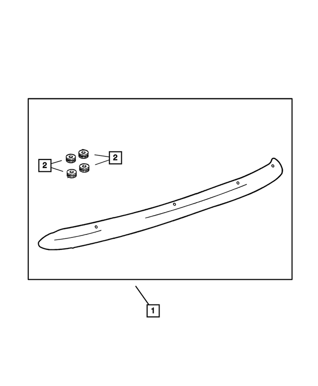 82204324 - Mopar Accessories - Component Parts: Air - Front Shield Kit for Mopar Image