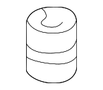 17212PN3000 - Engine: Air Cleaner Body Rubber Mount for Honda: Accord, Accord Crosstour, Civic, Civic del Sol, CR-V, CR-Z, Crosstour, Element, Fit, HR-V, Insight, Odyssey, Prelude, S2000 Image