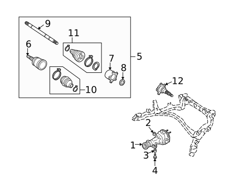 CV Components for 2004 INFINITI M45 #0