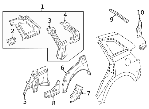 Inner Structure for 2008 Saturn Vue #0