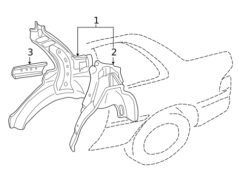 Inner Structure for 1996 Subaru Impreza #0