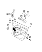 5XV30LXHAA - Interior Trim: Front Door Trim Panel, Right for Mopar Image