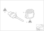 65816936953 - Audio, Navigation, Electronic Systems: Outside Temperature Sensor for BMW Image