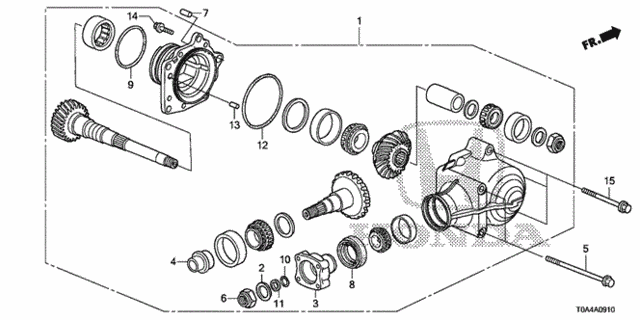 AT Transfer (4WD) (5AT) for 2012 Honda CR-V #0