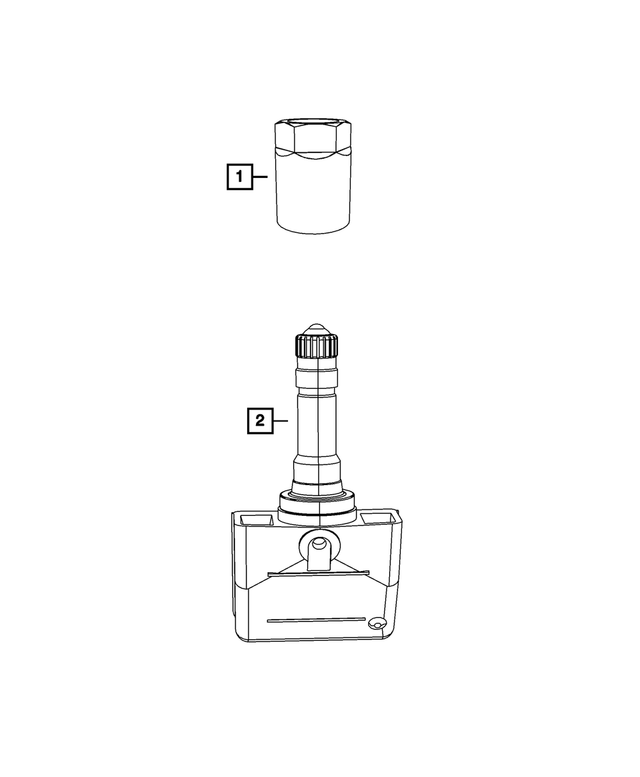 68406527AA - Wheels: Tire Pressure Sensor for Mopar Image