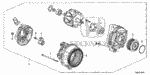 31105RAAA01 - Engine: HOLDER ASSY., BRUSH for Honda Image