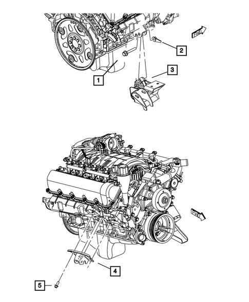 Engine Mounting for 2008 Dodge Durango #2