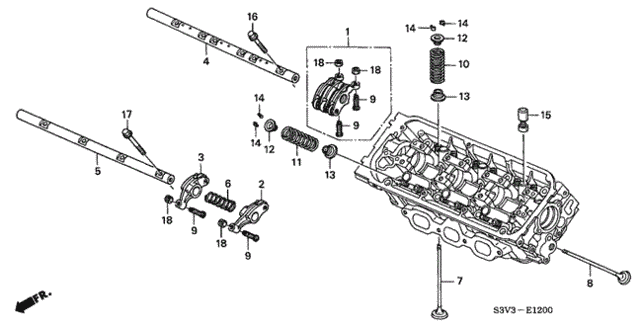 Valve - Rocker Arm (FR.) (1) for 2002 Acura MDX #0