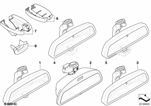 Interior Equipment, Upper for 2005 BMW 550i #4