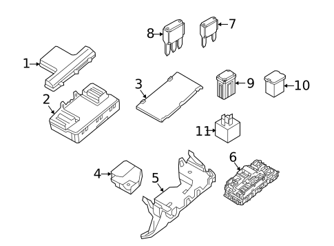 Flasher Units, Fuses, & Circuit Breakers for 2019 Lincoln Nautilus #0