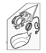 4H1857410HGRU - : Mirror Base for Audi: A8 Quattro, S8 Image