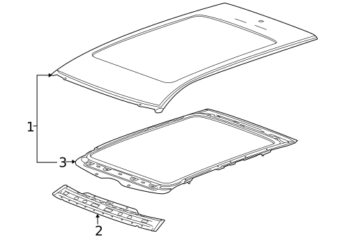 Roof & Components for 2012 Cadillac SRX #1