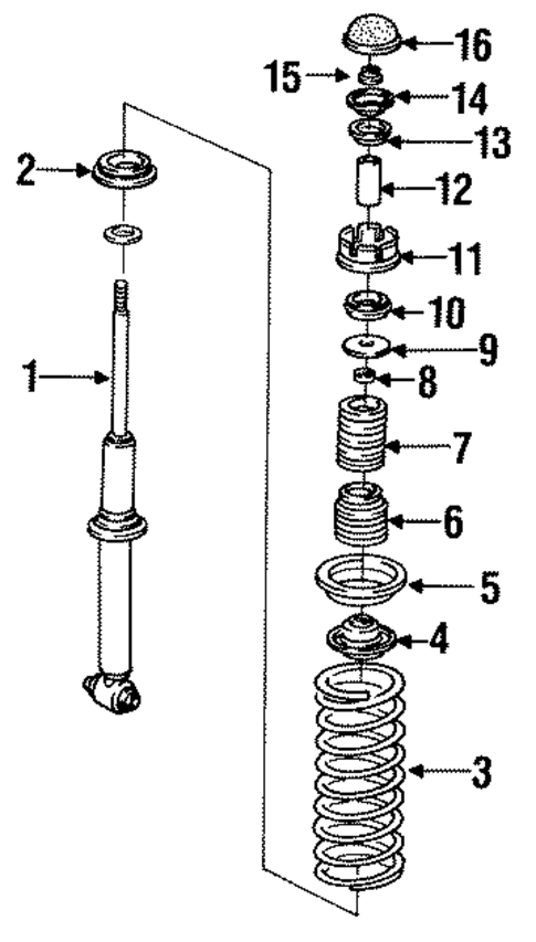 Shocks & Components for 1992 Volkswagen Fox #0