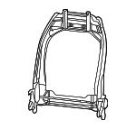 68248242AC - Body: Seat Back Frame for Jeep: Compass Image