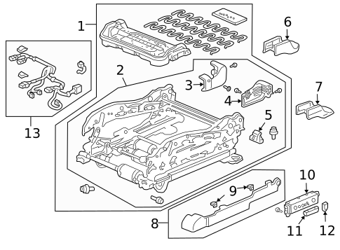 Power Seats for 2003 Honda Accord #1