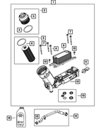 LP191349AC - 3.6L; Engine: Engine Oil Filter Kit for Mopar Image