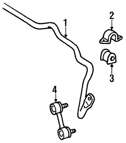 Stabilizer Bar & Components for 1998 Toyota Celica #0