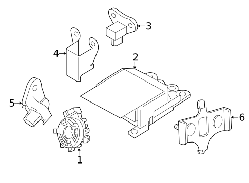 Air Bag Components for 2017 Nissan NV200 #0