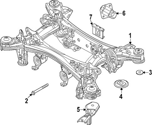 Suspension Mounting for 2024 Mazda CX-90 #1