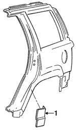 5CF51LW7 - Body: Molding for Jeep: Grand Cherokee, Grand Wagoneer Image