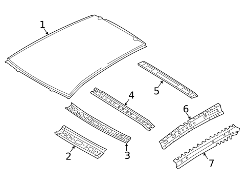 Roof & Components for 2015 Mitsubishi Mirage #0