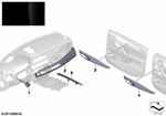 51458060785 - Individual Equipment: Cover Pan.Inst.Pan.Piano Fin.Bl.Driver for BMW Image